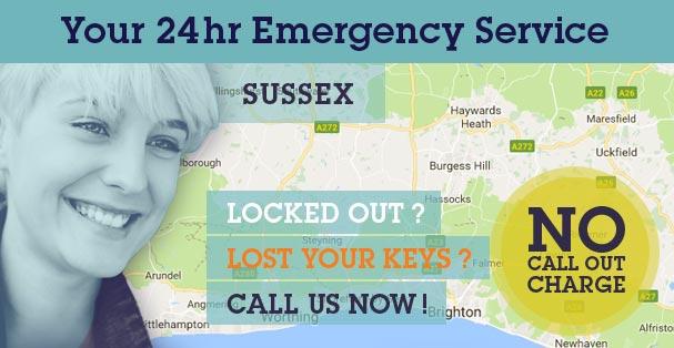 Find Your Choice Locksmiths, Glazing and Boarding Up operating in your local Sussex area: