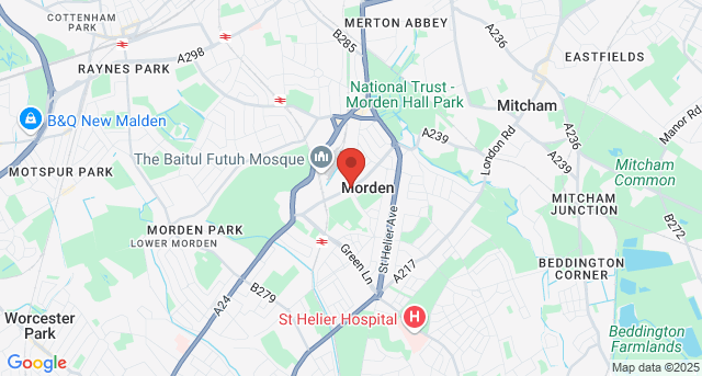 Morden Locksmith Service - Local Area Map