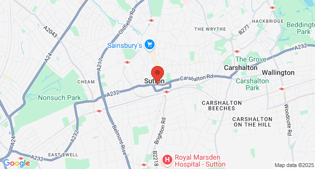 Sutton Locksmith Service - Local Area Map